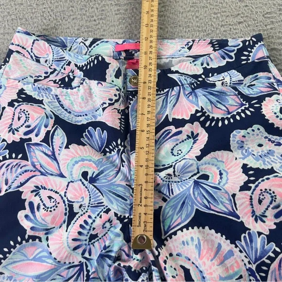 Lilly Pulitzer Kelly Pants Womens 10 Multicolor High Rise Skinny Ankle Preppy - Picture 7 of 10
